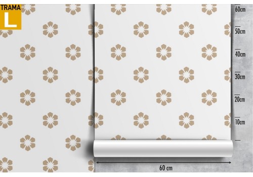 Refined nature stylized flowers wallpaper. 2