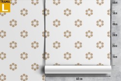 Refined nature stylized flowers wallpaper.