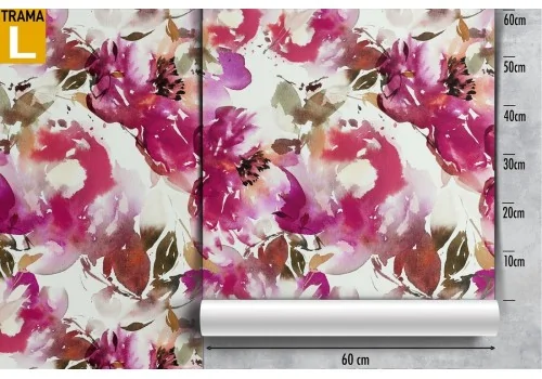 Pink hole wallpaper modern nature design. 2