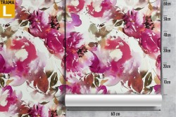 Pink hole wallpaper modern nature design.