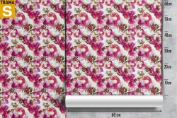 Carta da Parati Design e Stili Flora e Fauna Fiori Moderna Natura