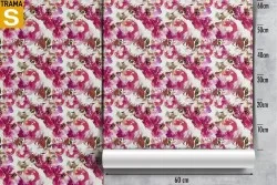 Carta da Parati Design e Stili Flora e Fauna Fiori Moderna Natura
