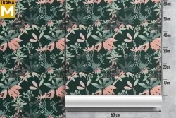 Modern Tropical Leaves Nature Wallpaper