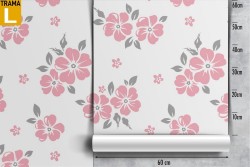 Carta da Parati fiori rosa minimalistici natura.