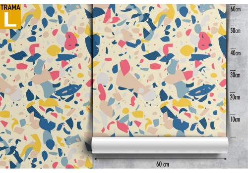 Wallpaper with colored marble effect surface. 2