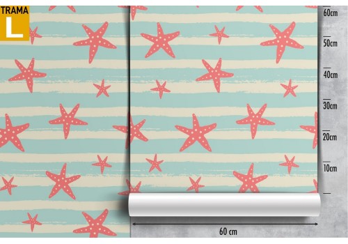 Pink stars and stripes pattern wallpaper. 2