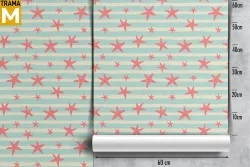 Carta da Parati Decorazioni e Pattern Righe e Onde Righe e A pois
