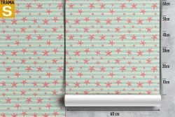 Carta da Parati Bambini Design e Stili Decorazioni e Pattern Righe e Onde Righe e A pois