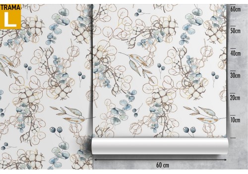 Vintage nature stylized leaves wallpaper. 2