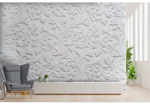 Wallpaper nature decoration classic relief