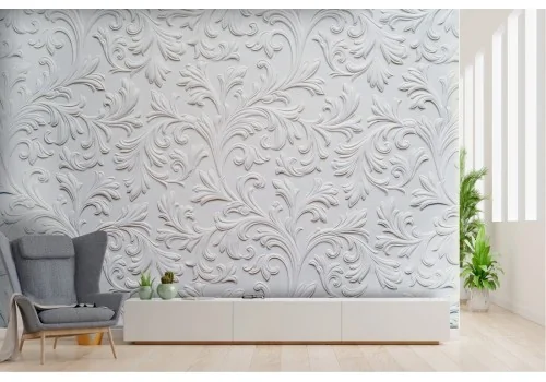 Wallpaper nature decoration classic relief