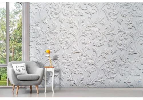 Wallpaper nature decoration classic relief 2