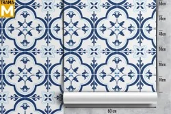 Geometric Vintage Tile Wallpaper