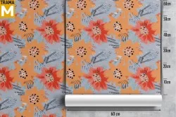 Abstract Nature Flowers Wallpaper