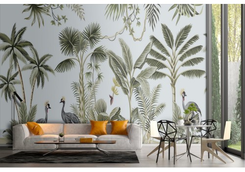 Wallpaper illustration tropical rainforest 2