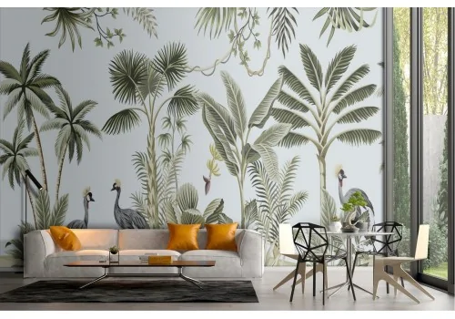 Wallpaper illustration tropical rainforest 2