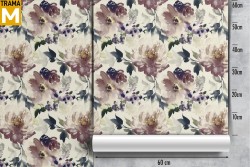 Carta da Parati Astratta Moderna Fiori Natura