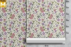 Carta da Parati Fiori Natura Vintage