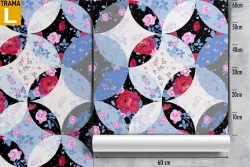 Abstract modern geometric wallpaper decoration.