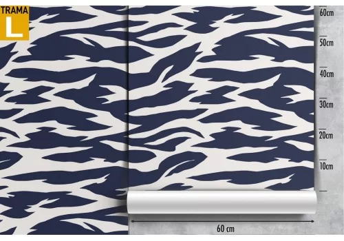 Carta da Parati maculata vintage blu. 2