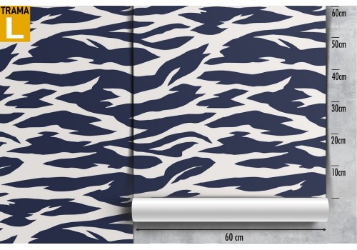 Vintage blue spotted wallpaper. 2