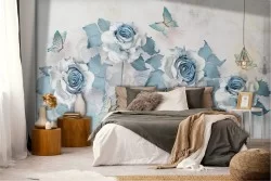 Cement Flowers Wallpaper
