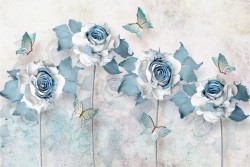 Flora and Fauna Wallpaper Surfaces and Textures Concrete Flowers