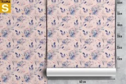 Carta da Parati Design e Stili Flora e Fauna Moderna Natura Foglie