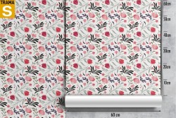 Carta da Parati Design e Stili Flora e Fauna Stilizzata Natura Moderna Fiori