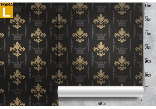 Damask luxury black and gold wallpaper. 2