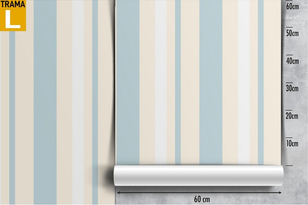 A.S. Création – Carta Da Parati In Tessuto Non Tessuto Little Love A Righe Blu/bianco, 10,05x0,53 M, Made In Germany