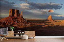 Desert Oasis Mountain Wallpaper