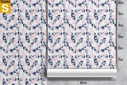 Carta da Parati Design e Stili Flora e Fauna Foglie Moderna Stilizzata Natura