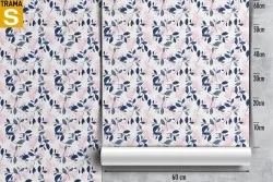 Carta da Parati Design e Stili Flora e Fauna Foglie Moderna Stilizzata Natura