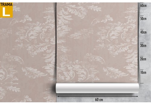 Wallpaper with stylized leaves, refined nature design. 2