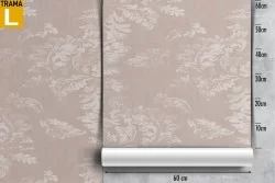 Carta da Parati foglie stilizzate design raffinato natura.