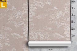 Wallpaper with stylized leaves, refined nature design.
