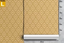 Geometric wallpaper decoration vintage yellow diamonds.
