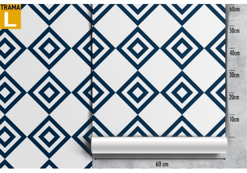 Geometric rhombus wallpaper tile pattern. 2
