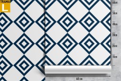 Geometric rhombus wallpaper tile pattern.