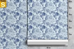 Carta da Parati Design e Stili Flora e Fauna Fiori Foglie Natura Stilizzata