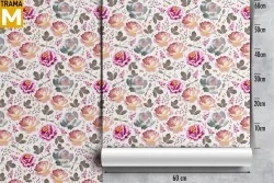 Vintage Nature Flowers Wallpaper