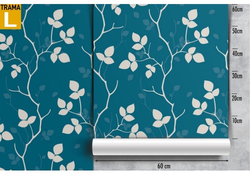 Wallpaper leaves and branches stylized modern nature. 2