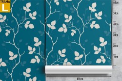 Wallpaper leaves and branches stylized modern nature.