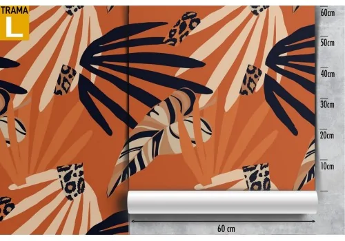 Tropical leaves stylized nature wallpaper. 2