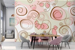 Modern wallpaper decoration abstract lines.