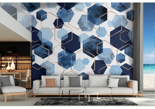 Geometric luxury modern wallpaper decoration.