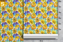 Carta da Parati Design e Stili Flora e Fauna Fiori Moderna Natura