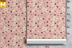 Carta da Parati Fiori Natura Stilizzata