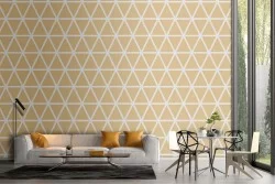 Vintage geometric triangle wallpaper decoration.